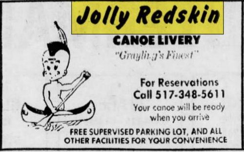 Jolly Redskin Canoe Livery - May 19 1974 Article (newer photo)